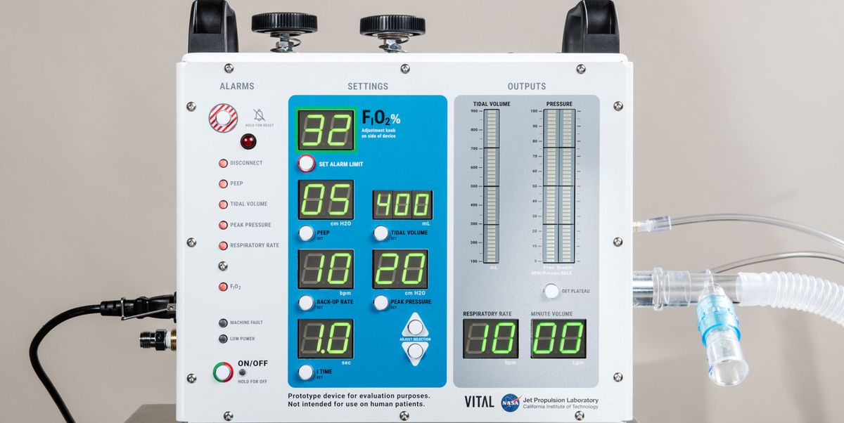 La NASA diseñó su propio prototipo de ventilador en solo 37 días