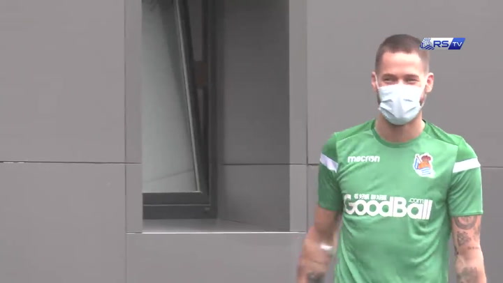 Remiro está de vuelta en los entrenamientos de la Real Sociedad Remiro está de vuelta en los entrenamientos de la Real Sociedad