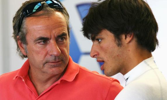 Carlos Sainz jr con su padre