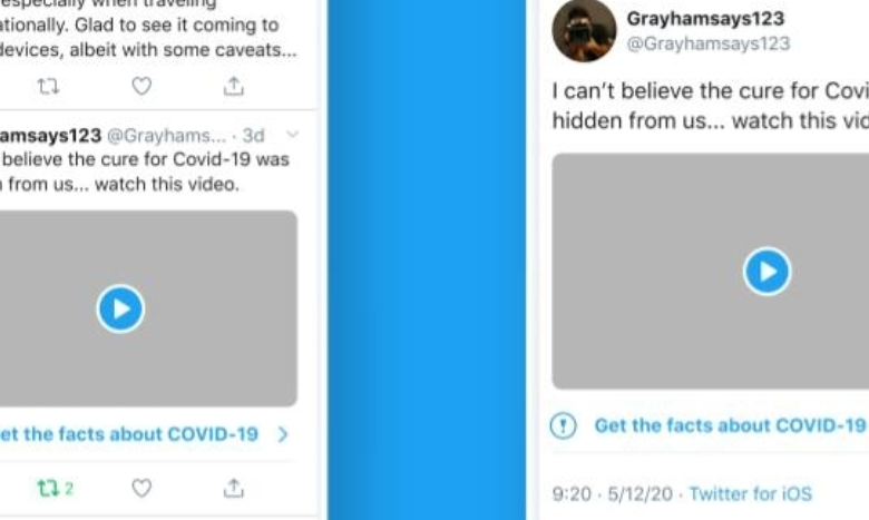 Twitter etiquetará notas falsas sobre Covid-19