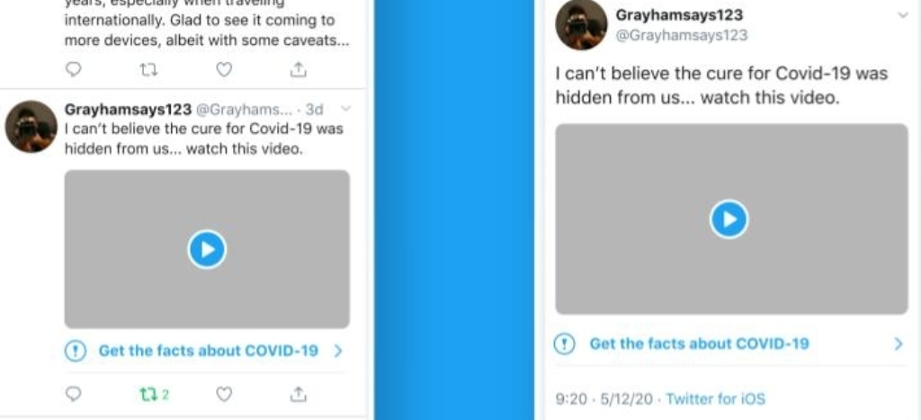 Twitter etiquetará notas falsas sobre Covid-19