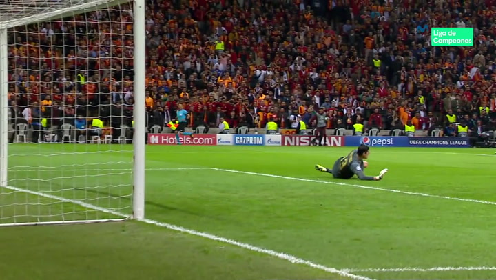 Champions League: Galatasaray-Real Madrid. Paradas de Thibaut Courtois Champions League: Galatasaray-Real Madrid. Paradas de Thibaut Courtois