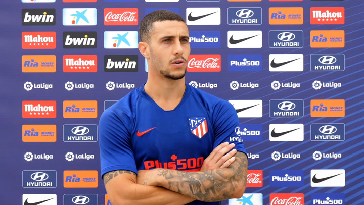 Declaraciones de Mario Hermoso tras el entrenamiento del Atlético Declaraciones de Mario Hermoso tras el entrenamiento del Atlético