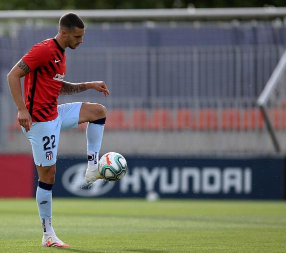 Entrenamiento del Atlético de Madrid.