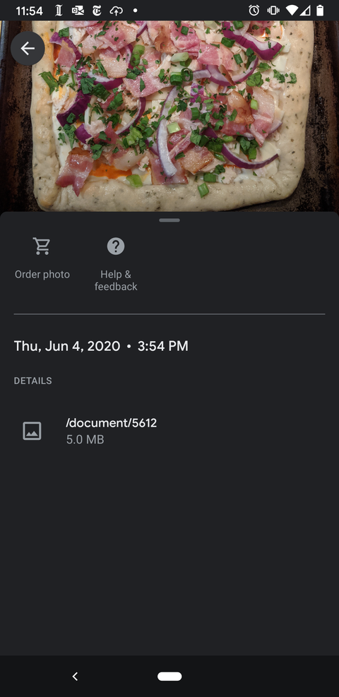 una captura de pantalla que muestra los metadatos después de que se haya eliminado