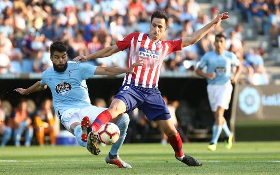 Nikola Kalinic, ante el Celta el curso pasado.