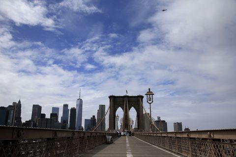 NYPD rescata a un hombre que subió a la cima del puente de Brooklyn nypd rescata a un hombre que subió a la cima del puente de brooklyn