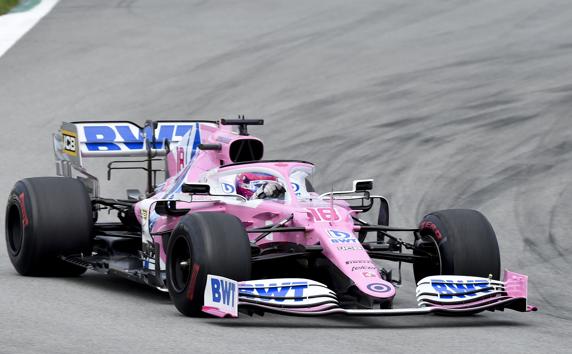 Lance Stroll rodando con el Racing Point