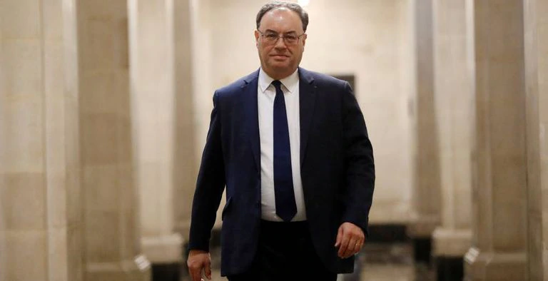 El gobernador del Banco de Inglaterra, Andrew Bailey.