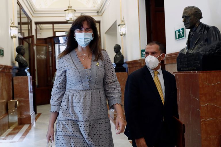 La diputada de JxCat en el Congreso Laura Borràs, este martes en el Congreso.