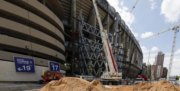 Obras del estadio Santiago Bernabéu
