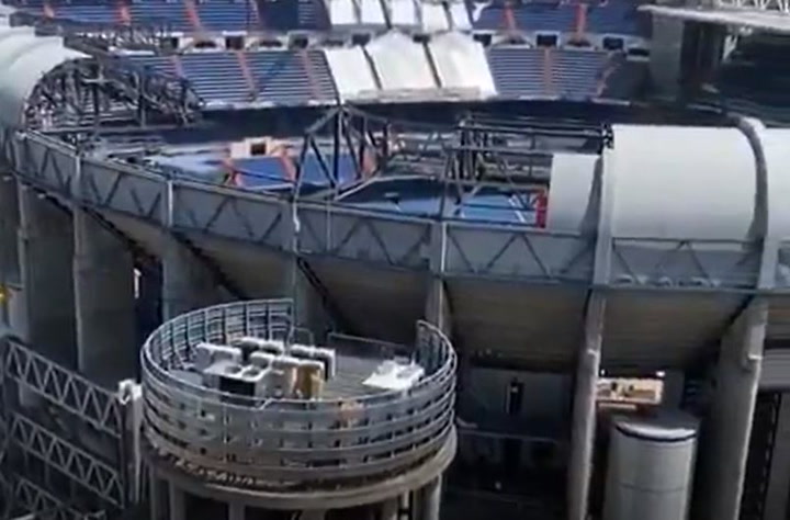 Continúan las obras en el Bernabéu Continúan las obras en el Bernabéu
