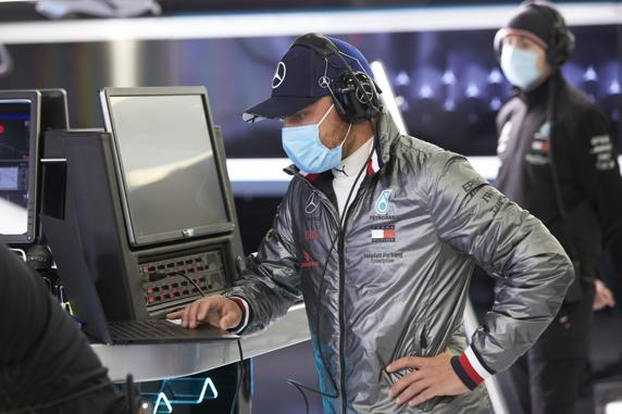 Test del equipo Mercedes de F1 en Silverstone