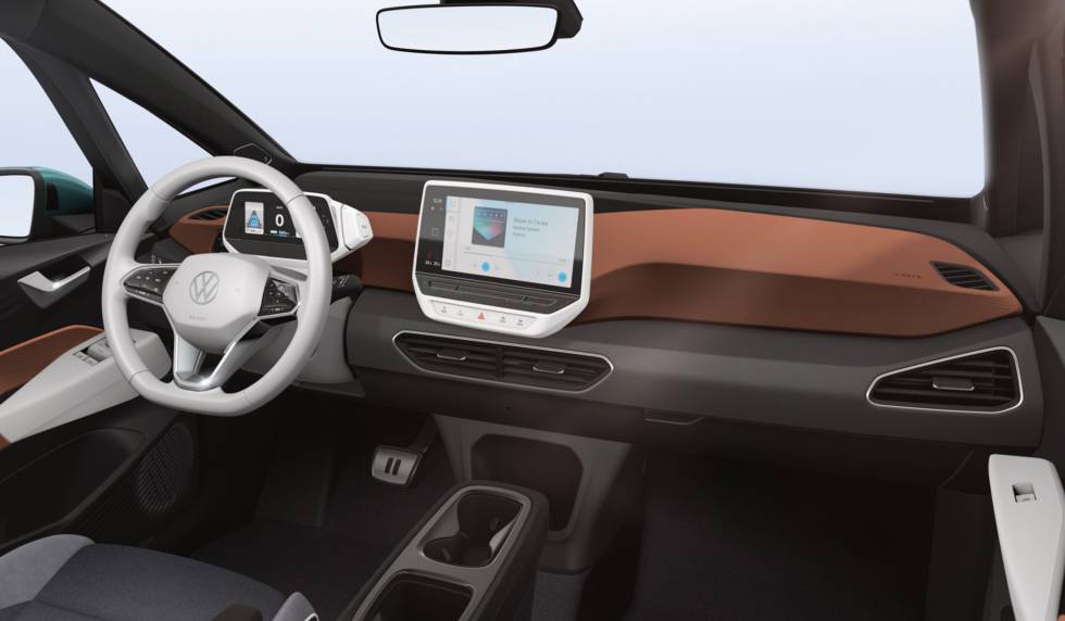 Interior del modelo ID.3 de Volkswagen.