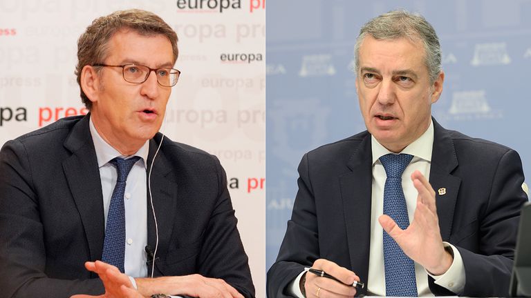 Alberto Núñez Feijóo e Íñigo Urkullu.