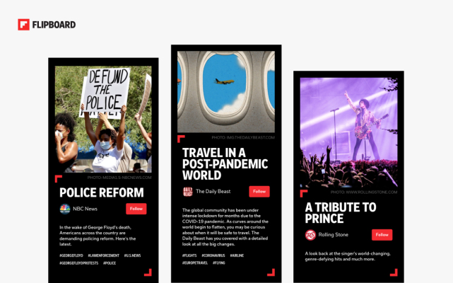 Flipboard lanza Storyboards como una nueva forma de resaltar contenido