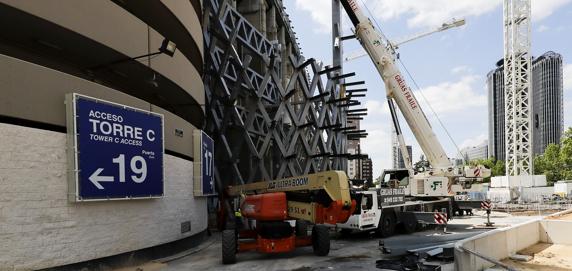 Obras del estadio Santiago Bernabéu