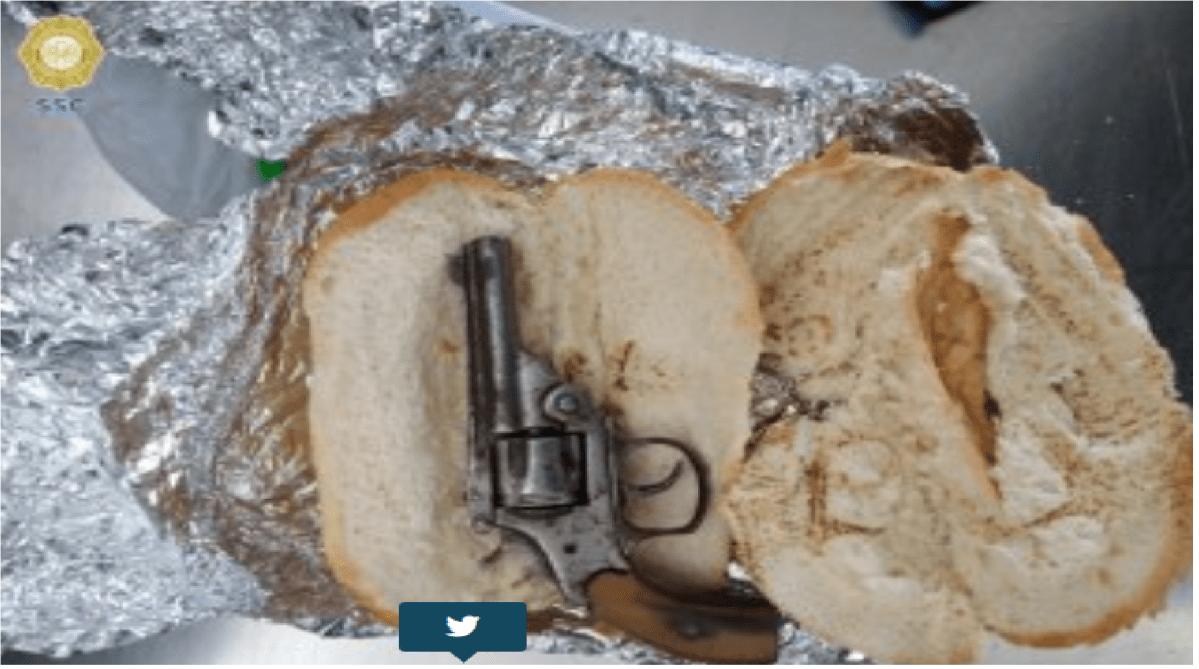 Pasajero traía una pistola envuelta en un bolillo, lo detienen en Central de Autobuses