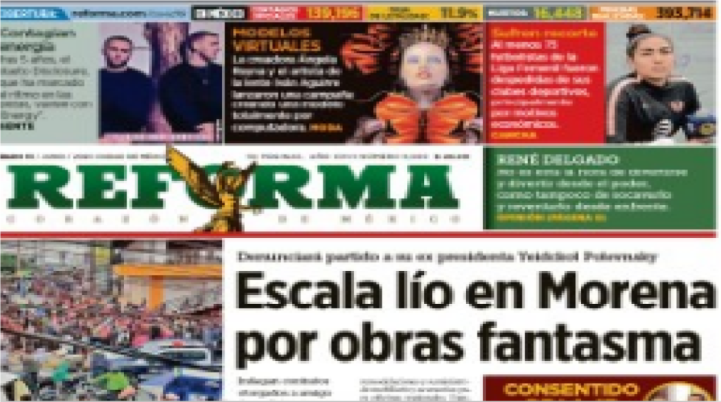 Periódico Reforma ya mató de COVID-19 a un empresario y a un General, en esta pandemia