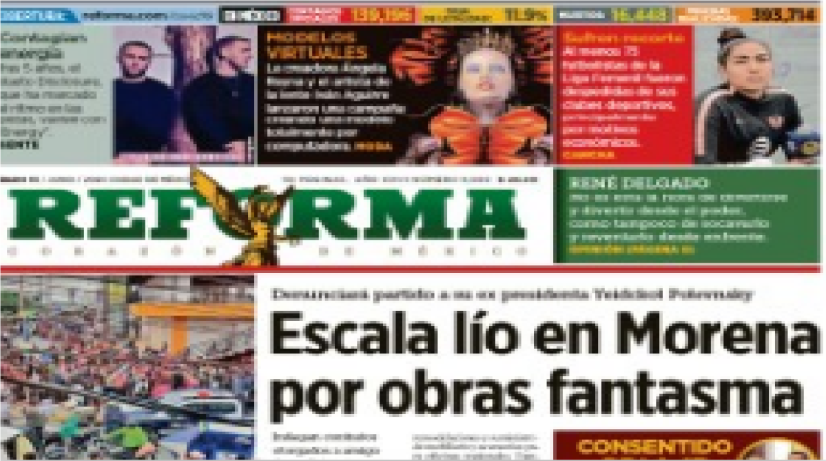 Periódico Reforma ya mató de COVID-19 a un empresario y a un General, en esta pandemia