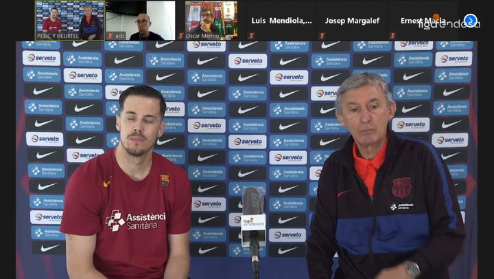 Pesic ve al Barça “con la mentalidad y el deseo” de ganar la Liga Pesic ve al Barça “con la mentalidad y el deseo” de ganar la Liga