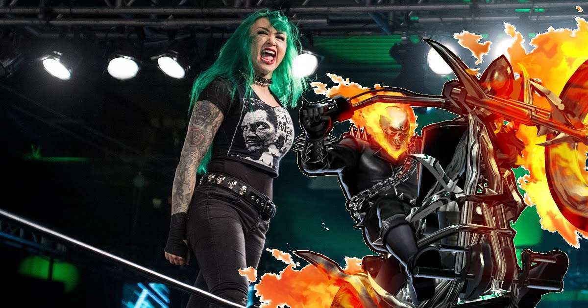 WWE Shotzi Blackheart Ghost RIder WWE Shotzi Blackheart Ghost RIder