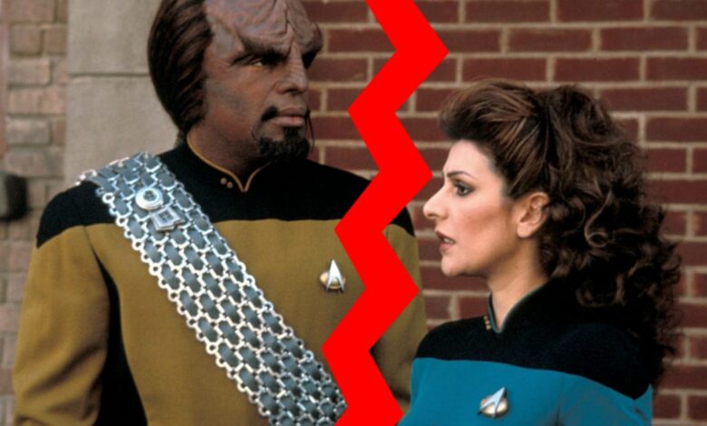 Star Trek TNG: ¿Por qué The Worf y Troi Romance no funcionaron?