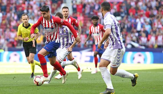 Partido del Atlético de Madrid ante Real Valladolid.
