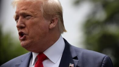 Trump compartió un video engañoso culpando a las "noticias falsas". Twitter simplemente lo calificó como falso