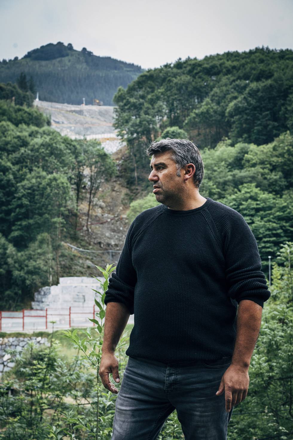 Txisko Beltrán, hermano de Joaquín Beltrán, uno de los dos desaparecidos en la tragedia de Zaldibar.