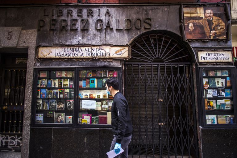 Libreria Perez Galdos, en la calle Hortaleza de Madrid.
