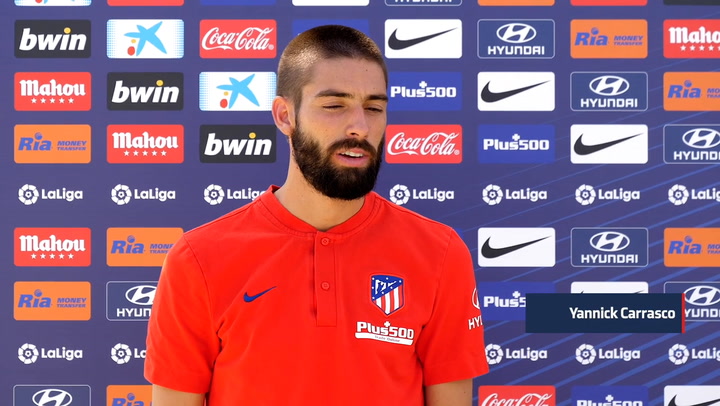 Yannick Carrasco (Atlético) admite que será raro jugar sin público Yannick Carrasco (Atlético) admite que será raro jugar sin público