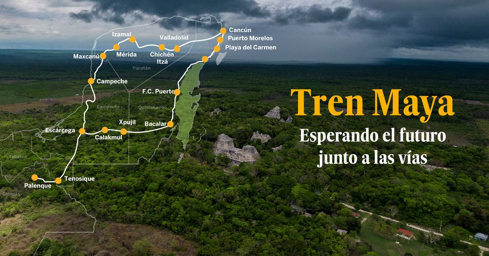 Tren Maya, esperando el futuro junto a las vías