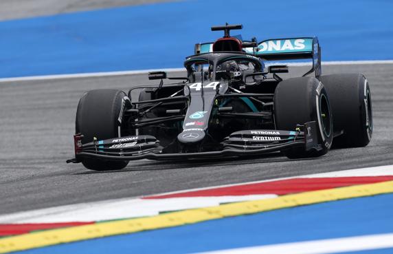 Hamilton, el más rápido de la primera jornada de libres del GP de Austria de F1 2020