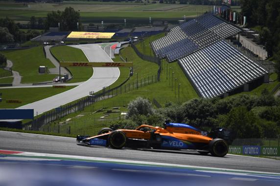 Carlos Sainz, en el GP de Austria de F1 2020