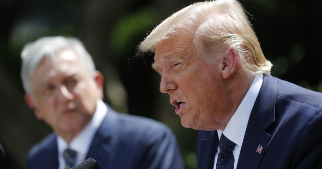 Donald Trump y López Obrador se reunieron por primera vez en la Casa Blanca