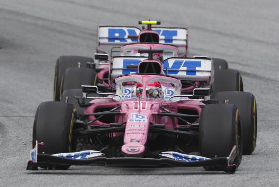 Checo Pérez, con Stroll