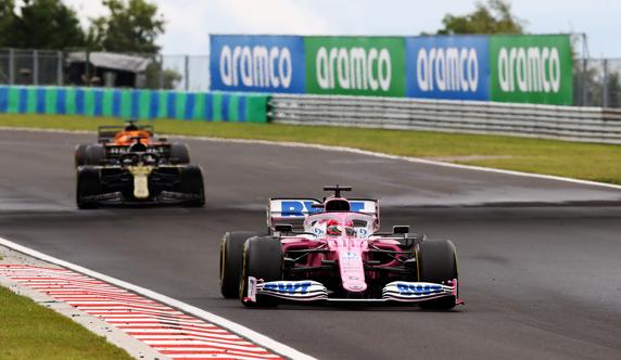 El Racing Point fue 3 segundos más veloz en 2020 en Hungría que en 2019