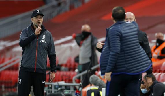 Klopp reacciona ante las protestas de Lampard