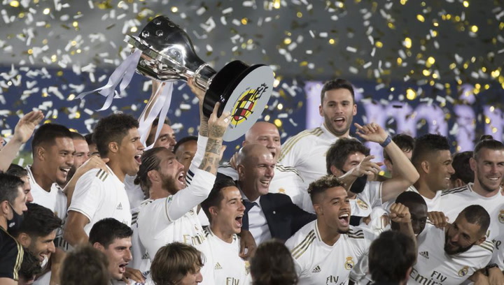 Así celebró el Real Madrid la Liga 2019/2020 Así celebró el Real Madrid la Liga 2019/2020
