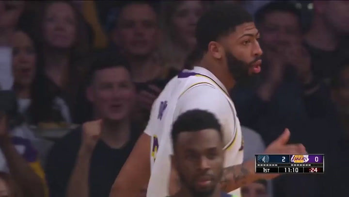 Anthony Davis (Lakers), el más destacado de la jornada Anthony Davis (Lakers), el más destacado de la jornada