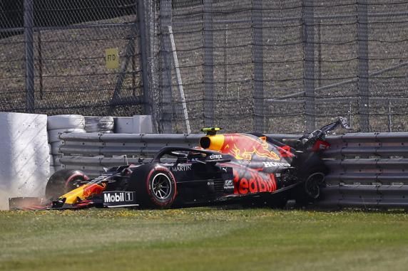 Albon se accidentó en la FP2