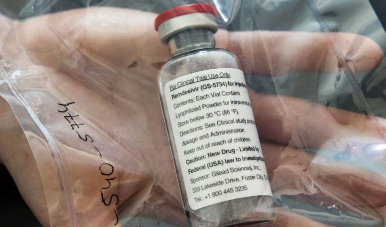 Imagen de una dosis de Remdesivir.