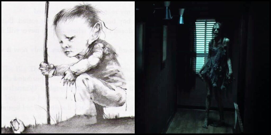 Historias de miedo para contar en la oscuridad: libro "Big Toe" vs diferencias de películas