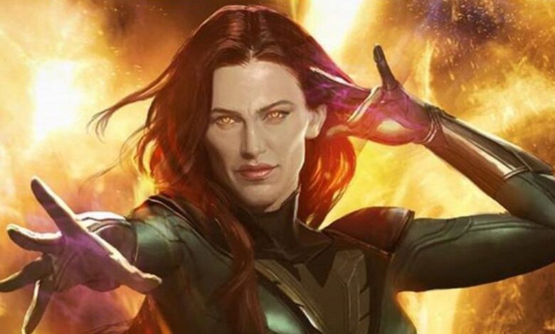 Jennifer Garner se convierte en Jean Grey Phoenix Force en X-Men Movie Fan Art