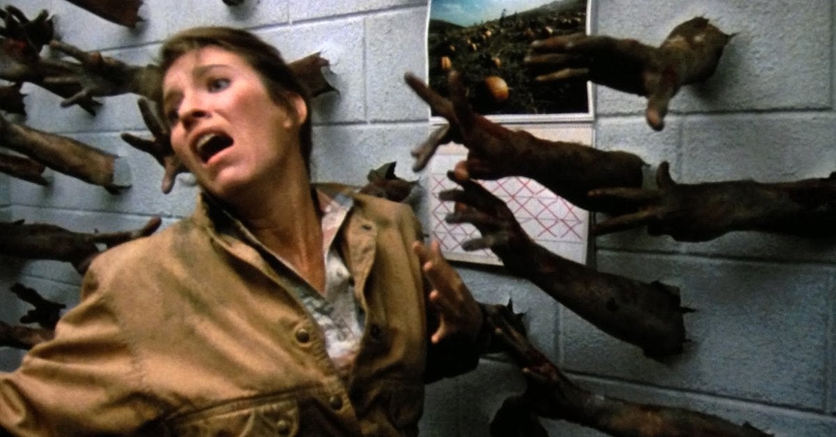 día de los muertos película escena del brazo lori cardille