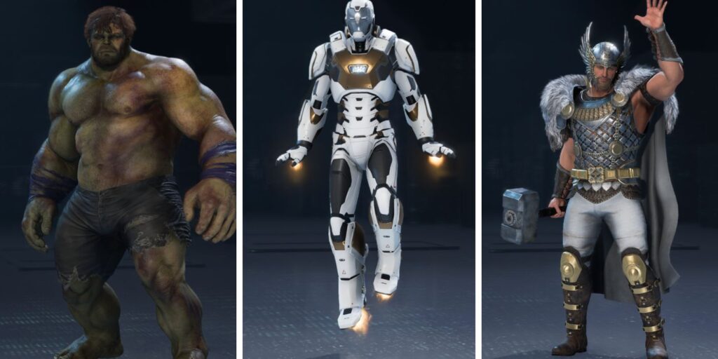 Los Vengadores de Marvel tendrán varios disfraces desbloqueables para cada héroe