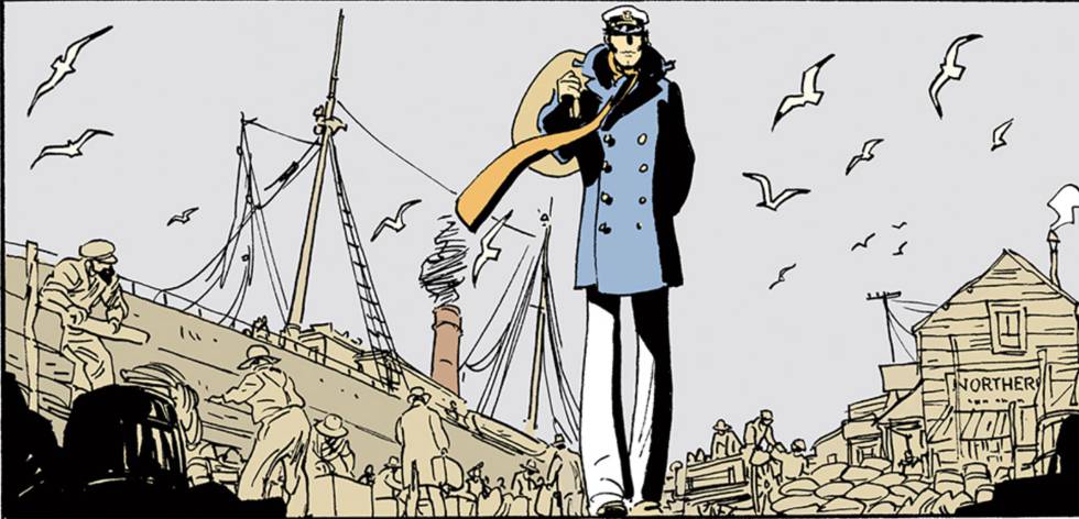 Corto Maltés, protagonista del cómic creado por Hugo Pratt.