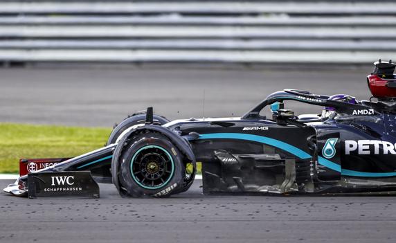 Así terminó la rueda de Hamilton