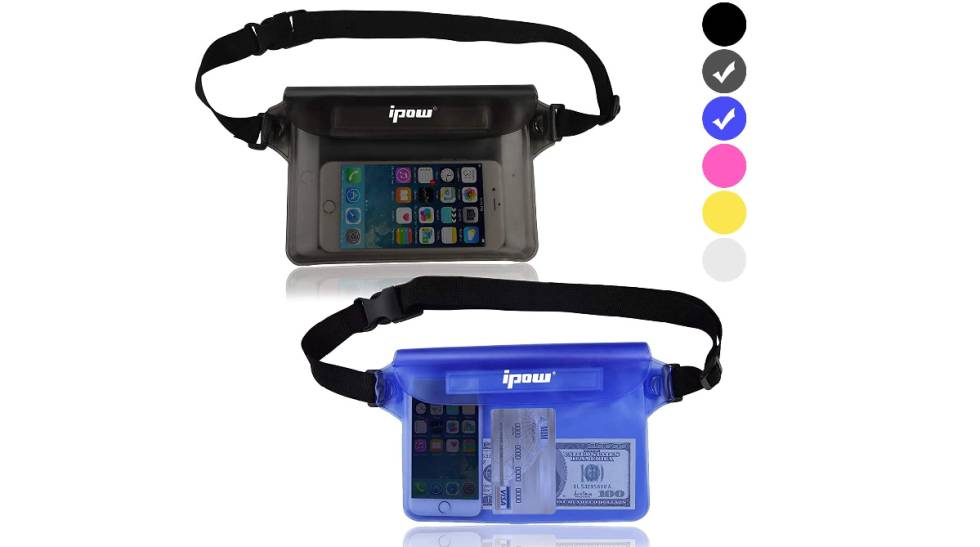 Con esta riñonera impermeable tu móvil o mascarilla estarán siempre protegidos en la playa y la piscina